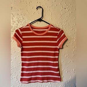 Juniors Arizona Red Striped Shirt (S)
